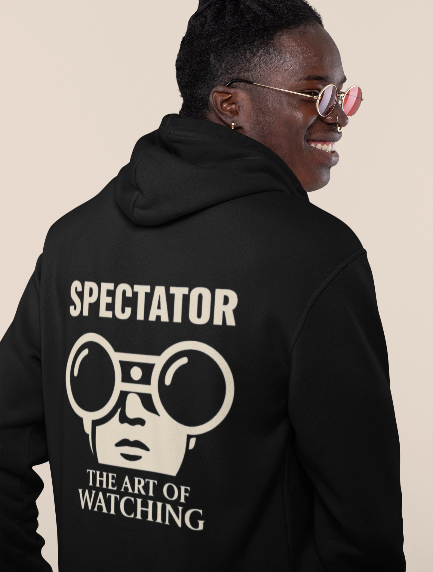 Spectator Unisex "THE ART OF WATCHING" Zip Hoodie | A Visual Manifesto for the Modern Observer.  Embrace the Spectator in you.