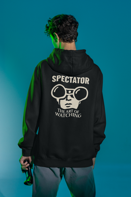 Spectator Unisex "THE ART OF WATCHING" Zip Hoodie | A Visual Manifesto for the Modern Observer.  Embrace the Spectator in you.
