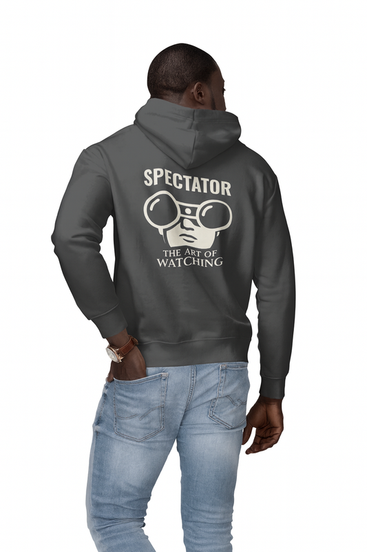 Spectator Hoodie — The Art of Watching Graphic Pullover
