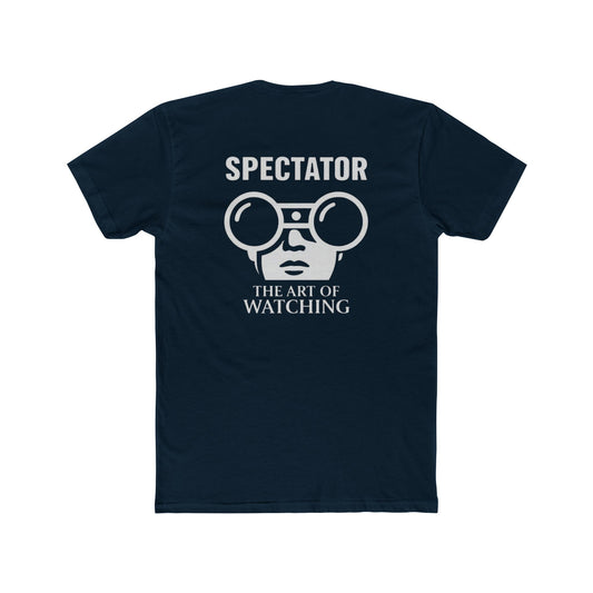 Spectator Unisex Cotton Crew Tee, "The Art of Watching"  Game Day wear,